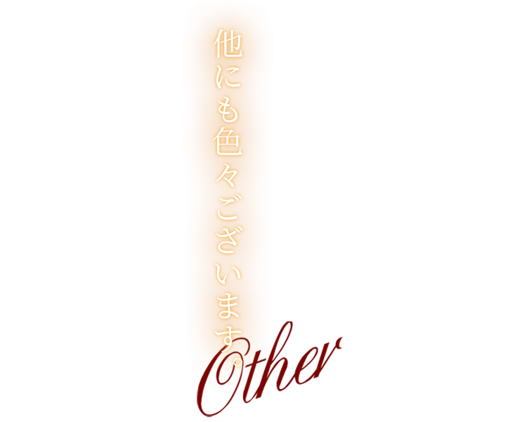 他にも色々ございます。